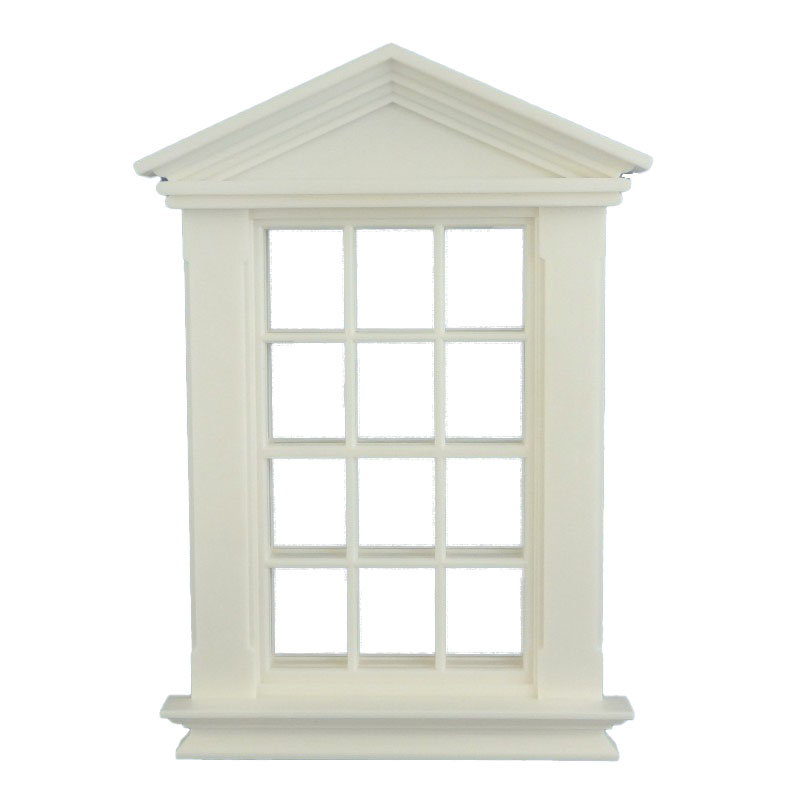 Dolls House White Plastic Georgian Window Frame 12 Pane 1:12 Scale DIY Builders