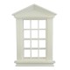 Dolls House White Plastic Georgian Window Frame 12 Pane 1:12 Scale DIY Builders