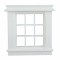 Dolls House Miniature White Plastic Georgian Window Frame 9 Pane DIY Builders