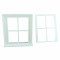 Dolls House White Plastic Victorian Window Frame 4 Pane Miniature  DIY Builders