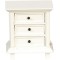 Dolls House White Country Nightstand Bedside Chest JBM Miniature Bedroom Furniture