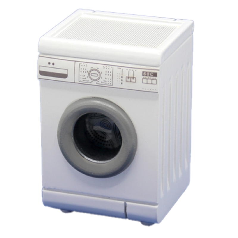 Dolls House White Washing Machine Kitchen Laundry Furniture Miniature Appliance