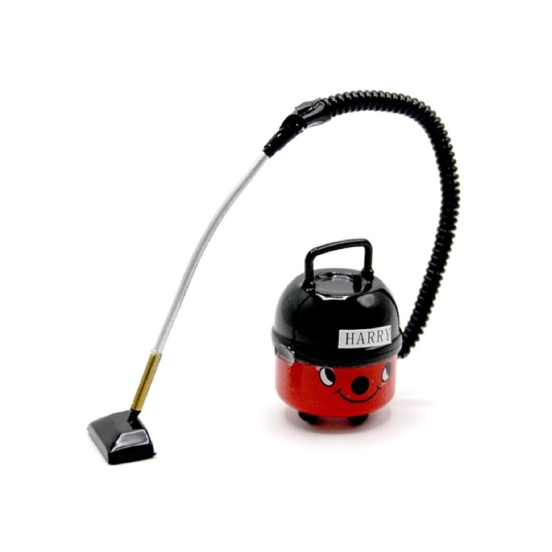 Dolls House Red Vacuum Cleaner Hoover Miniature Modern Cleaning Accessory 