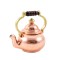 Dolls House Copper Kettle Brass Knob & Handle Old Fashioned Kitchen Accessory
