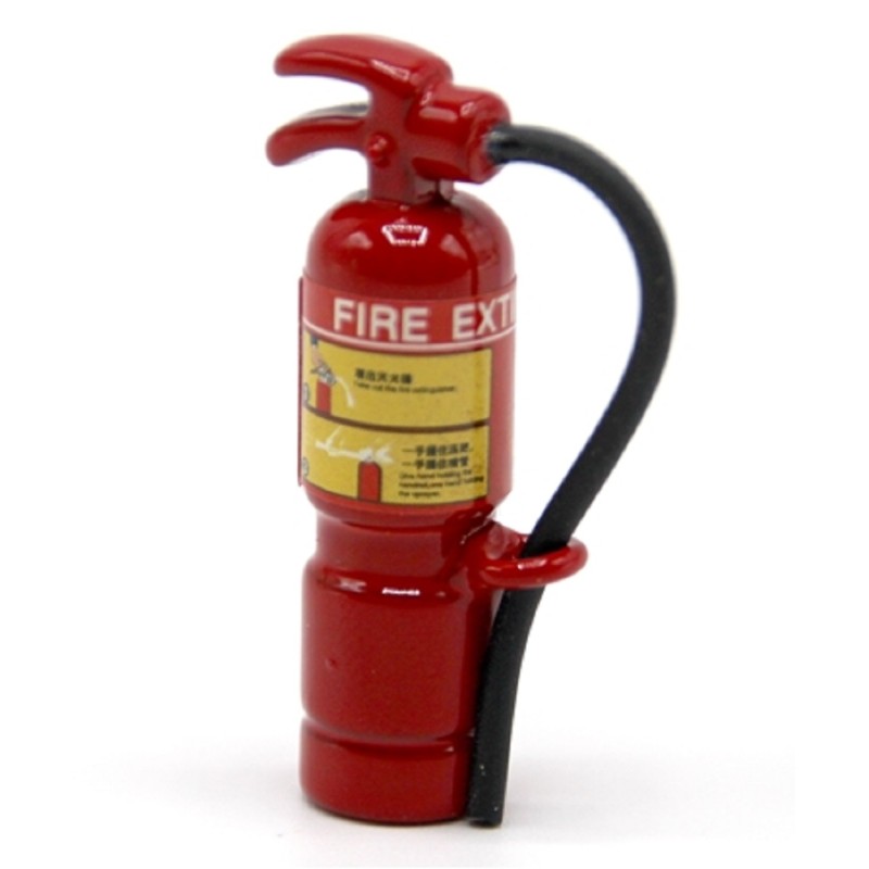 Dolls House Red Fire Extinguisher Miniature Store Bar Shop Accessory 1:12 Scale