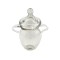 Dolls House Glass Jar with Lid Miniature Kitchen Food Shop Accessory 1:12 Scale
