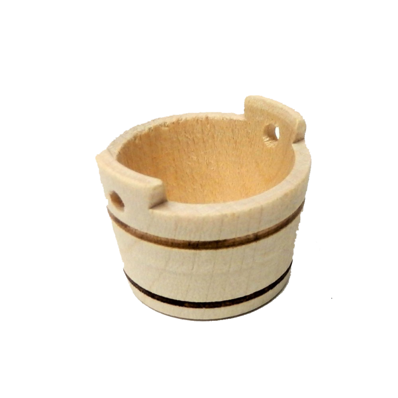 Dolls House Round Wash Tub Plant Barrel Miniature 1:12 Accessory 