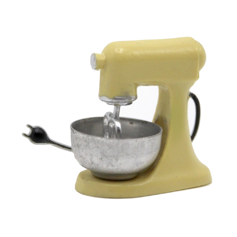 Dolls House Food Mixer Cream Modern Miniature Kitchen Accessory 1:12 Scale