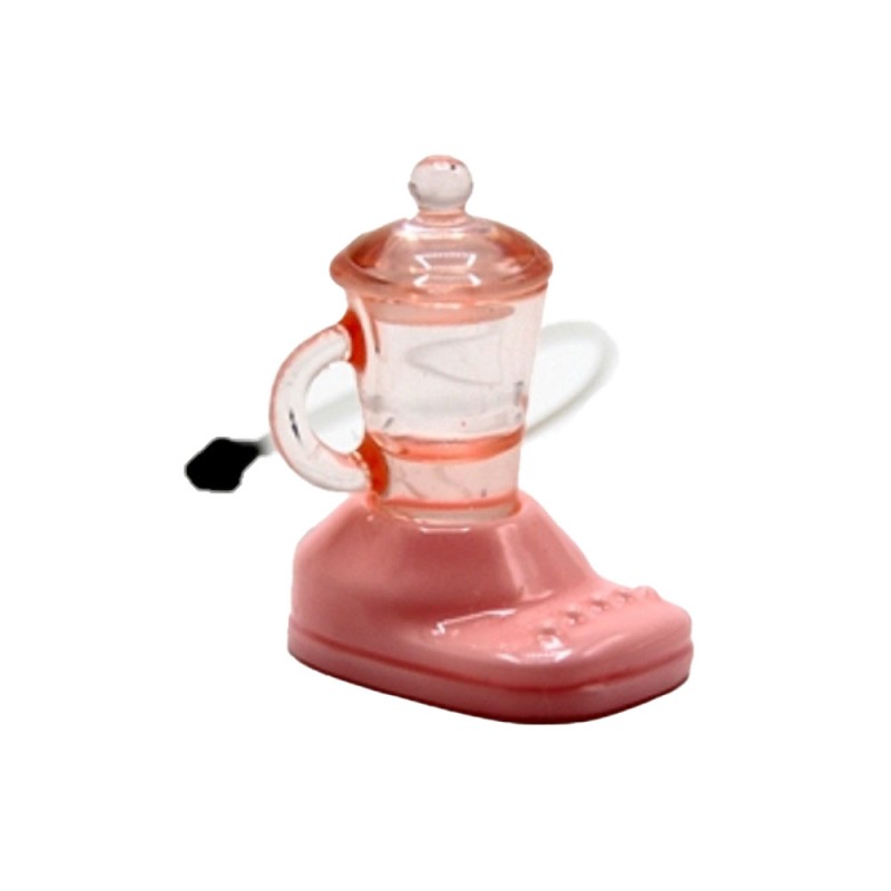 Dolls House Blender Pink Smoothie Maker Modern Miniature Kitchen Accessory 1:12