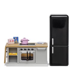 Lundby Dolls House Grey Sink and Dishwasher Set 1:18 Gray Kitchen Furniture 