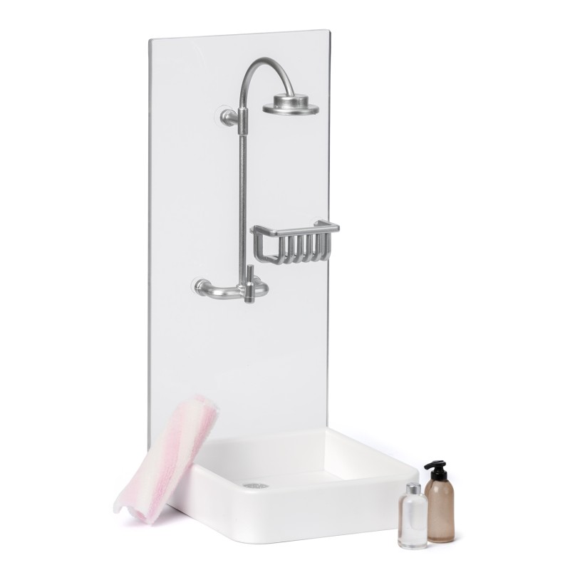 Lundby Dolls House Shower & Accessory Set Bathroom Furniture 1:18 Scale