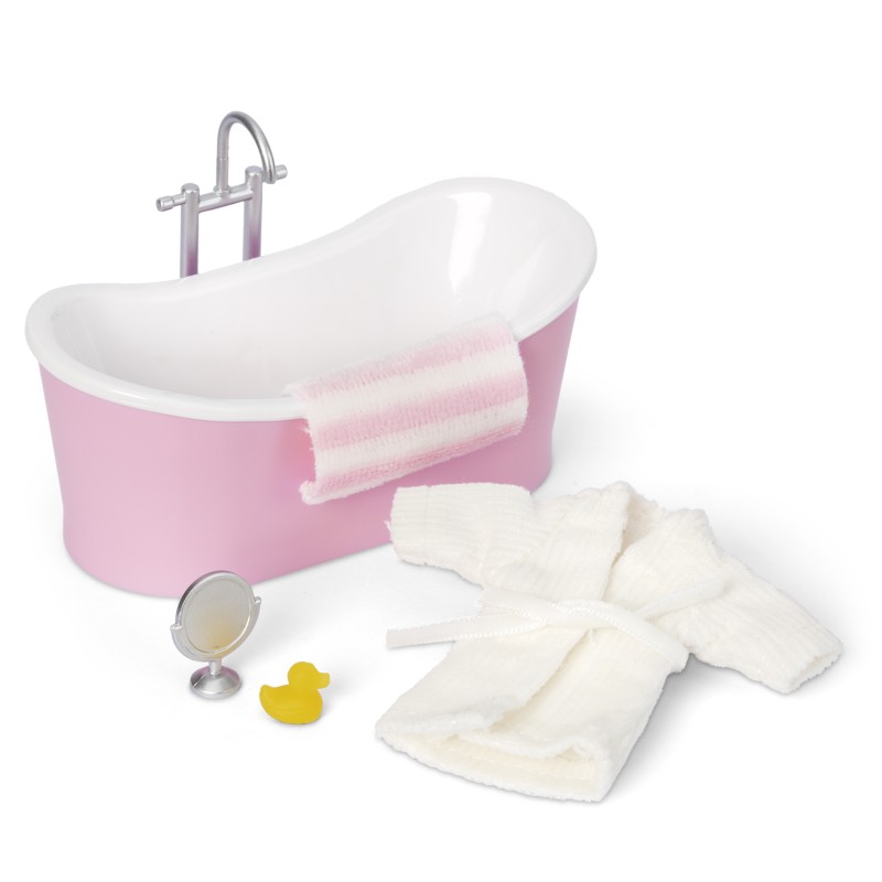 Lundby Dolls House Bath Tub & Accessory Set Bathroom Furniture 1:18 Scale