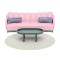 Lundby Basic Pink Sofa and Coffee Table Dolls House Living Room Furniture Set