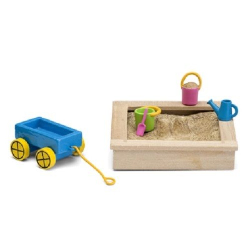 Lundby Smaland 1:18 Dolls House Garden Accessories Sandpit Sandbox Play Set 