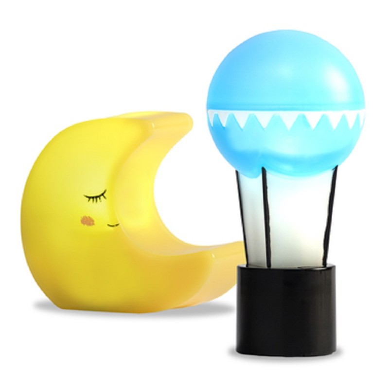 Lundby Lamp Set Moon & Balloon Modern Dolls House Lights Battery Operated LED