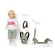 Lundby Dolls House Girl with Scooter Backpack & Headphones Modern People 1:18
