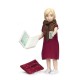 Lundby Dolls House Lady with Laptop, Mobile Phone & Computer Bag Modern People