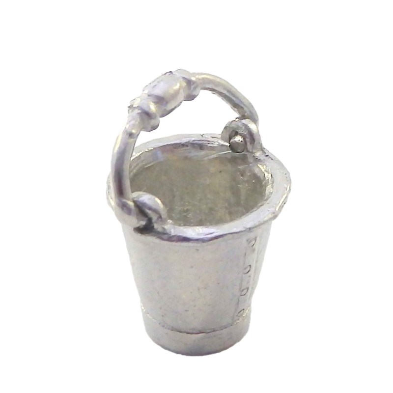 Dolls House Pewter Bucket 1:24 Scale Miniature Kitchen Accessory