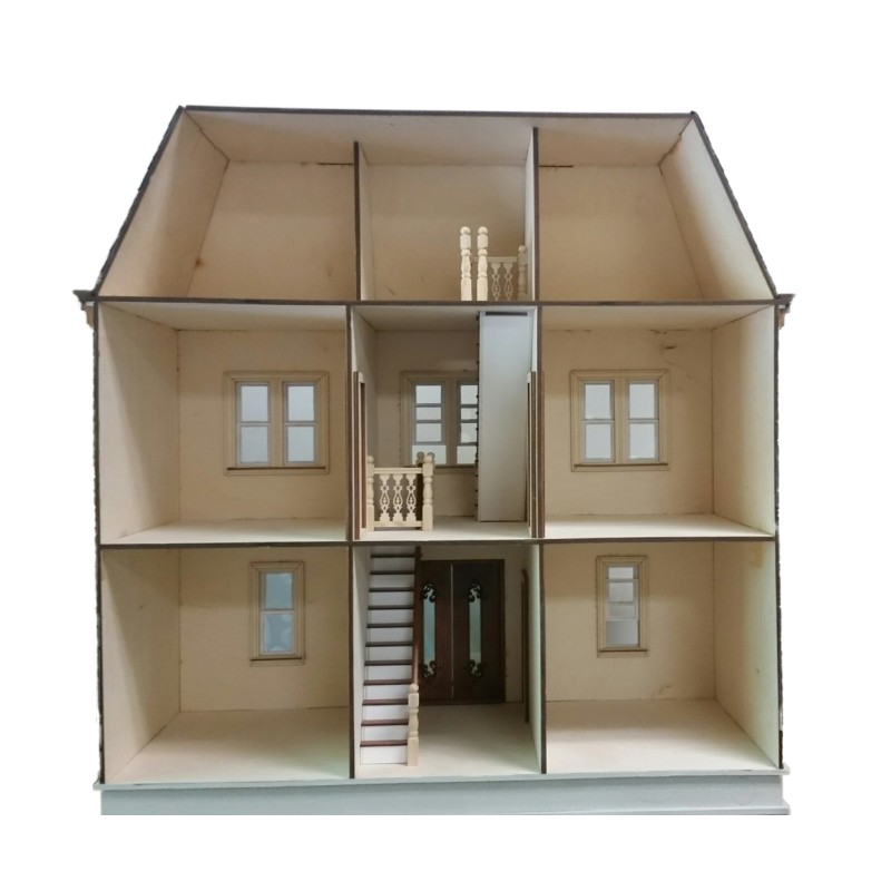 American Dolls House Vivian Mansion 1:12 Laser Cut Wooden Flat Pack Kit