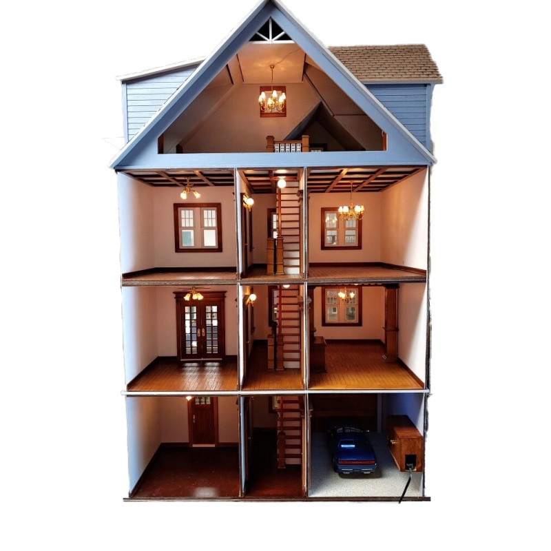 American Dolls House Clarkson Craftsman Mansion 1:12 Laser Cut Flat Pack Kit