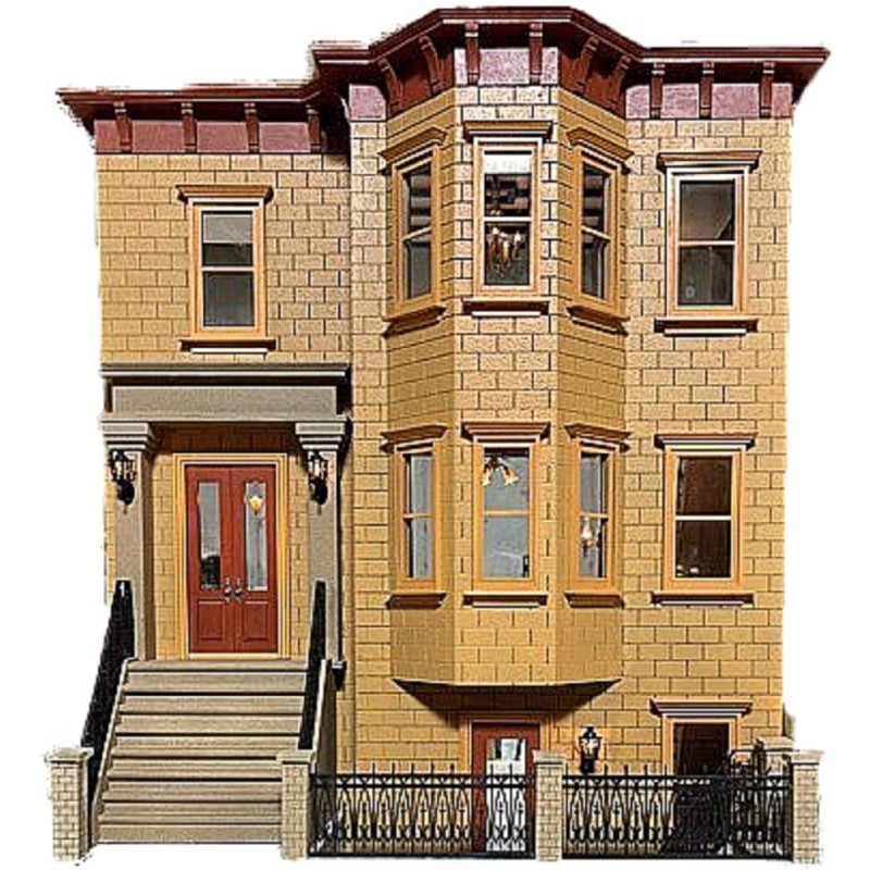 American Dolls House Park Ave. Brownstone Grand Mansion 1:12 Scale Flat Pack Kit