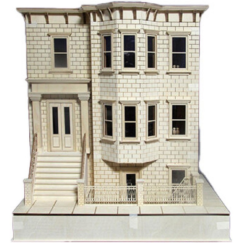 American Dolls House Park Ave. Brownstone Grand Mansion 1:12 Scale Flat Pack Kit