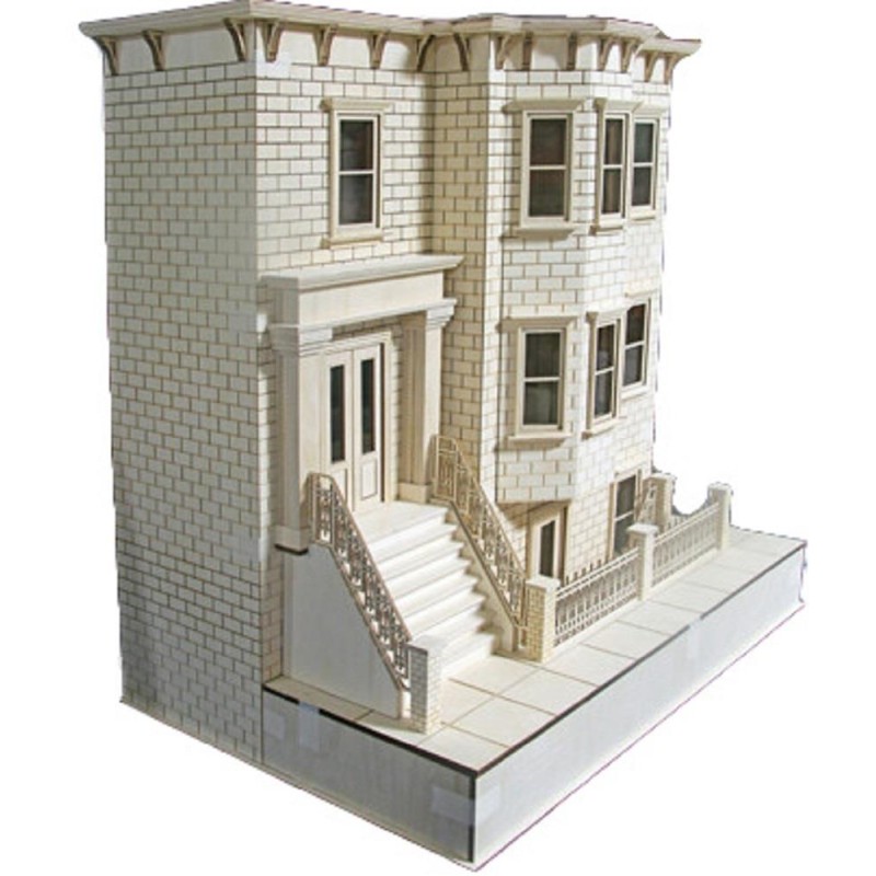 American Dolls House Park Ave. Brownstone Grand Mansion 1:12 Scale Flat Pack Kit