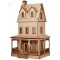 Dolls House Abriana American Country Cottage Flat Pack Kit Laser Cut 1:24 Scale
