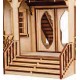 Dolls House Abriana American Country Cottage Flat Pack Kit Laser Cut 1:24 Scale