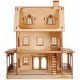 Dolls House Abriana American Country Cottage Flat Pack Kit Laser Cut 1:24 Scale