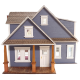 Clarkson Craftsman Cottage Dolls House 1:24 Half Inch Scale Flat Pack Kit