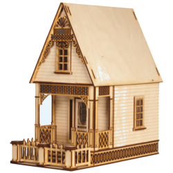 Dolls House Miniature Dormer Window Kit Flat Roof 1:24 Half Inch Scale 