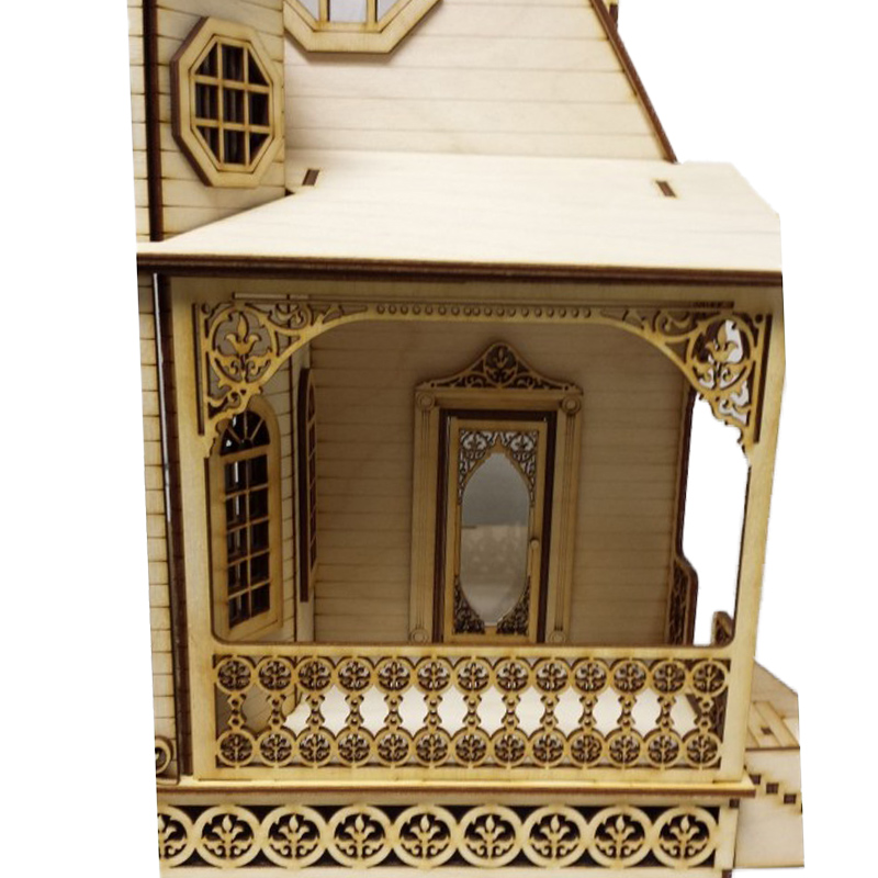 Jasmine Gothic Cottage Dolls House 1:24 Lazer Cut Flat Pack Kit