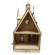 Jasmine Gothic Cottage Dolls House 1:24 Lazer Cut Flat Pack Kit