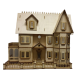 Stephanie Country Mansion Dolls House 1:24 Half Inch Lazer Cut Flat Pack Kit