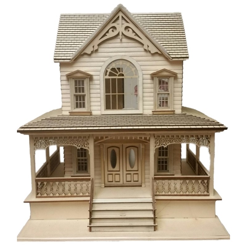 Little Briana Victorian Country Cottage Dolls House 1:24 Lazer Cut Flat Pack Kit