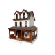 Southern Country Cottage Dolls House 1:48 Quarter Inch Laser Cut Flat Pack Kit