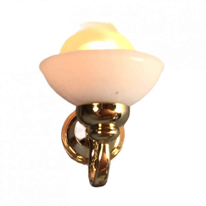 Dolls House Globe with Shade Wall Light 12V Sconce Electric Lighting