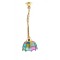 Dolls House Pendant Light with Multi Coloured Shade 12V Electric Lighting