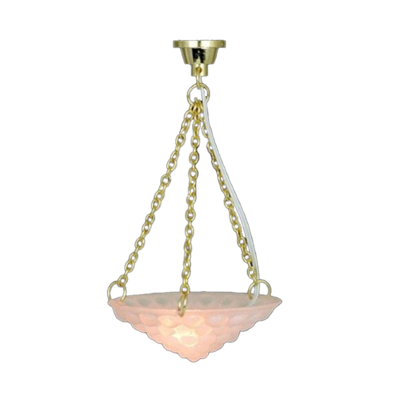 Dolls House Hanging Bubble Shade Ceiling light  Miniature 12V Electric Lighting