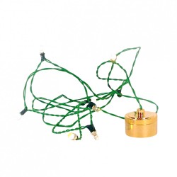 Dolls House 8 Clear Lights Miniature LED Battery Christmas Tree Lighting