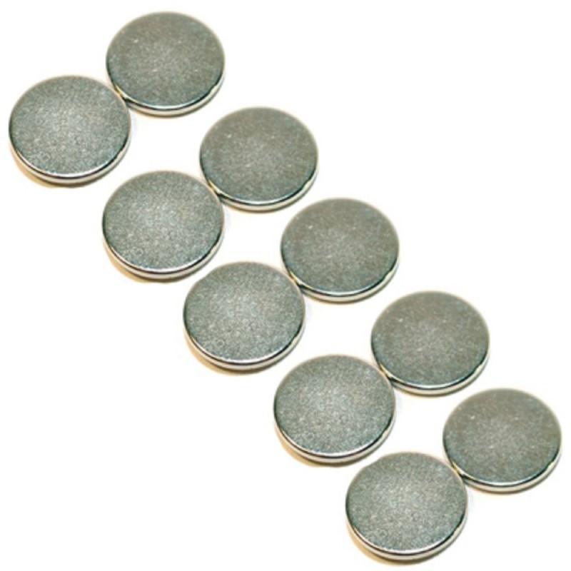 Dolls House 5 Pairs of Magnetic Discs For Holding Lights, Pictures etc 1cm Wide