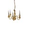 Dolls House Elite 6 Arm Brass Chandelier Candle Bulbs 12V Electric