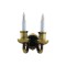 Dolls House Nostalgic Double Candle Wall Light Miniature Electric