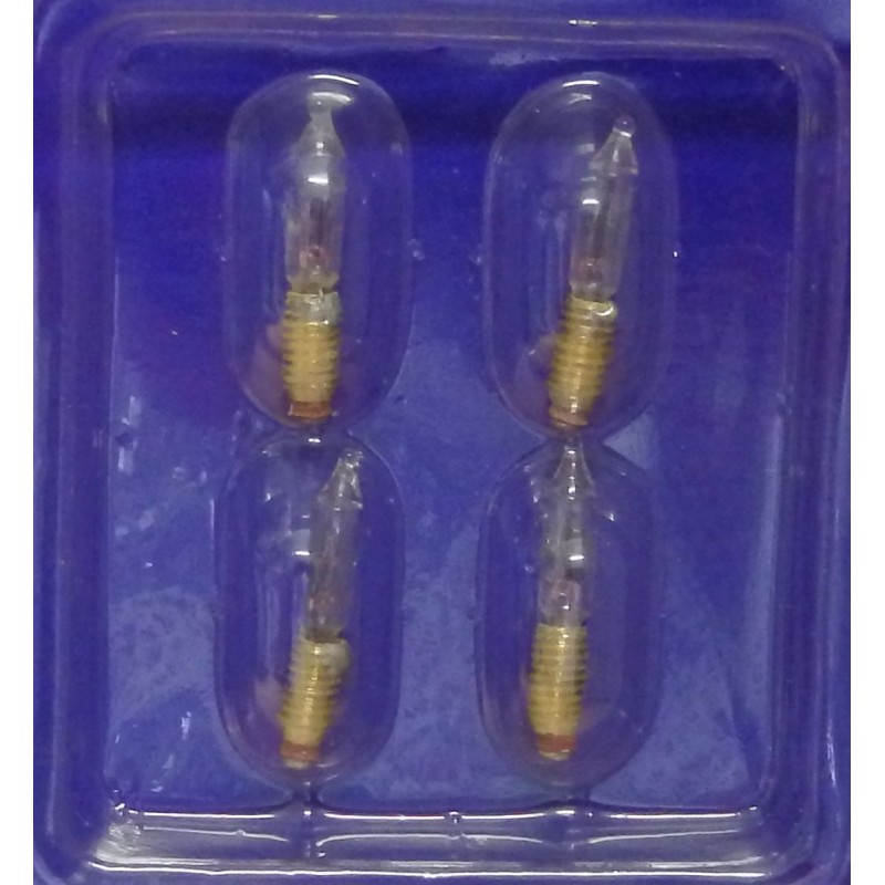 Dolls House 4 Replacement Screw in Candle Bulbs 12V Electric Lighting Spares