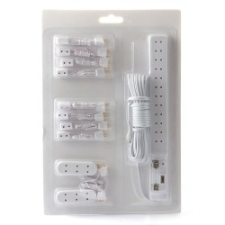 12 Socket Lighting Kit & Transformer extensions plugs LGW Dolls house 50 Bulb 