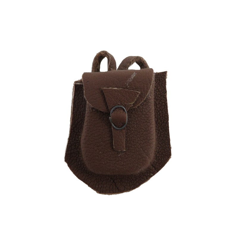 Dolls House Saddle Bag Brown Leather Saddlebag Western Cowboy Accessory