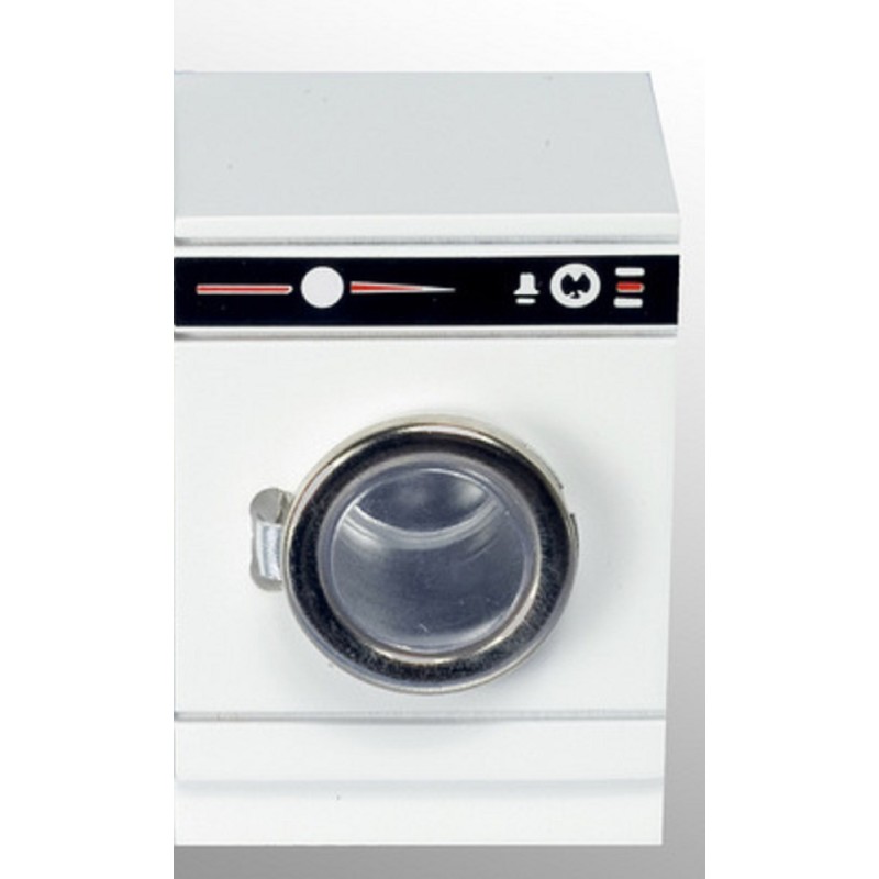 Dolls House Washing Machine Washer Dryer Miniature White Wood Kitchen Furniture