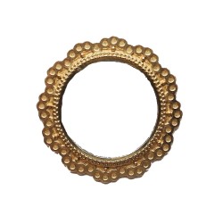 Dolls House Round Mirror in Gold Frame Miniature 1:12 Accessory 