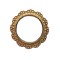 Dolls House Round Mirror in Gold Frame Miniature 1:12 Accessory 